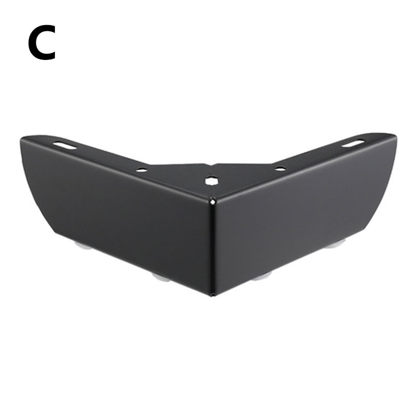 1pcs Heavy Load Bearing Furniture Legs Metal Cabinet Feet Chrome-Plated Triangle Sofa TV Cabinet Legs DIY Support Frame: C