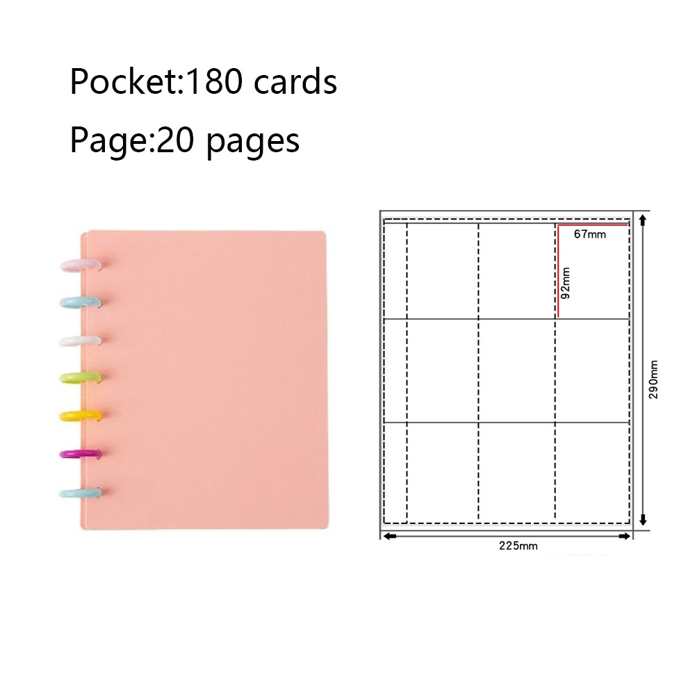 Multi-Taschen 3-Zoll-Fotoalbum eins Stil Idol Karten sammeln Buch kpop Karten Halfter verlieren blatt Bindemittel Foto karten Halfter: Pflaume