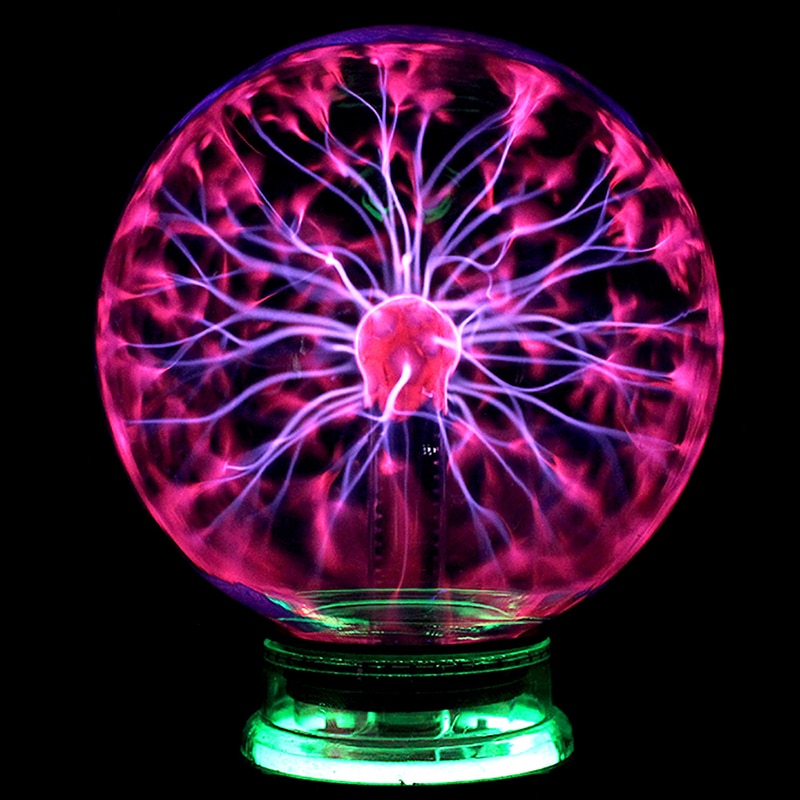 Magie Glas Plasma Ball Kugel Blitz Party USB funkeln lampe Für freundlicher Neue Jahr Magie Plasma Nacht licht