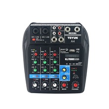 estilo de grabación, consola mezcladora de sonido, 48 V, mezclador con USB Digital, consola mezcladora de sonido con Bluetooth de 48V