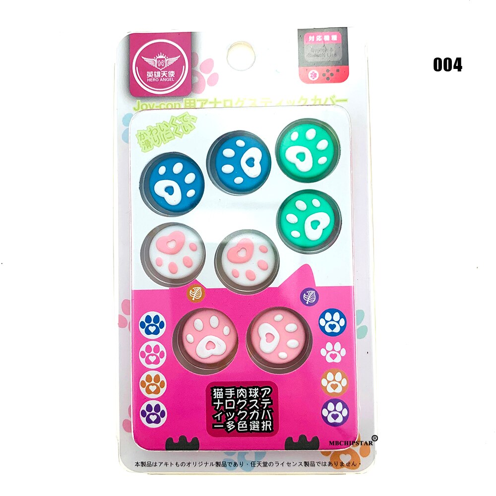 Cute Strawberry Storage Bag For Nintendo Switch Kawaii Travel Carry Protector Case For Nintend Switch Game Console Box Shell: 8 pcs silicon Caps