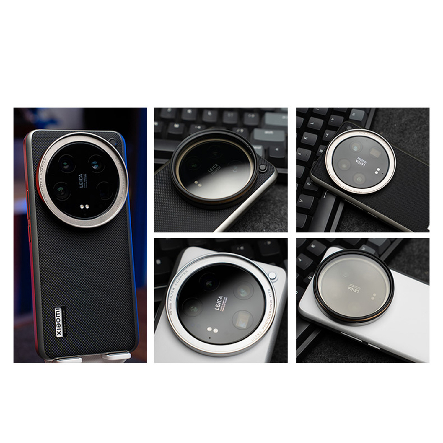 Fotorgear-Kit de fotografía para Xiaomi 14 Ultra, adaptador de lente de cámara de 17mm, anillo de filtro de 67mm, cubierta de lente de teléfono 14U