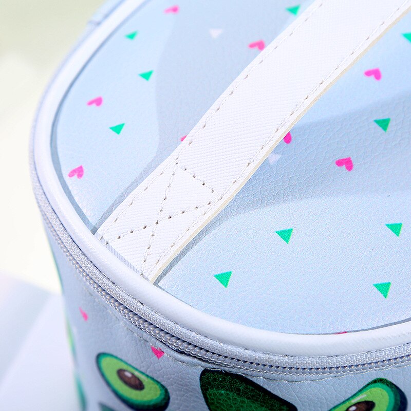 Bolso de maquillaje para mujer, bolso organizador de viaje con patrón de aguacates, bolso de mano para artículos de tocador estuche bolsas con gran capacidad para niñas