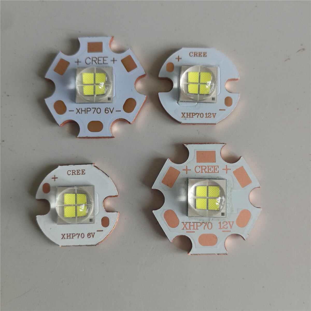 Epileds 7070 20W 12V 6V Led replace Cree MKR XHP70 XHP50 LED Emitter Cool White 6500K LED Chip Light with 20mm Copper PCB