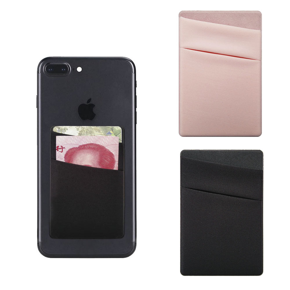 1 Stck Lycra Elastischen praktisch Brieftasche fallen Kredit Ich würde Karte Halfter Tasche Stock Auf Klebstoff Für iPhone Xiaomi Huawei abdeckung Beutel