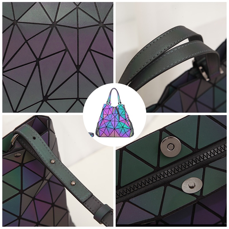 LOVEVOOK femmes sac à main bandoulière sacs à bandoulière pour dames grande capacité pliable Totes Hobos sac géométrique sac holographique