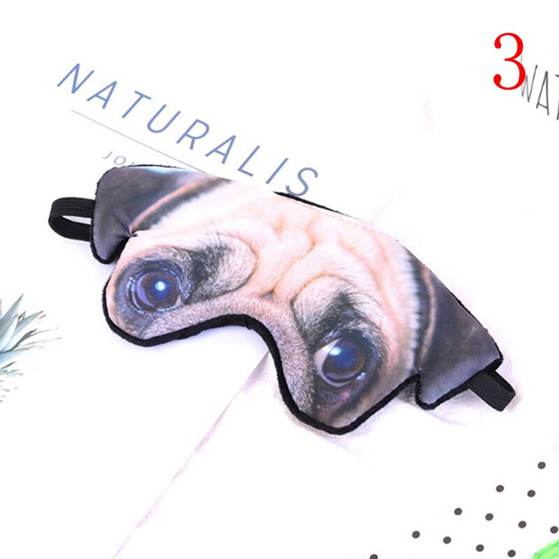 1 stuk ooglapje, schattig dierenprint slaapmasker, blinddoek, ontspannende slaap, reishoezen, oogkapje, slaapgereedschap: Type 3
