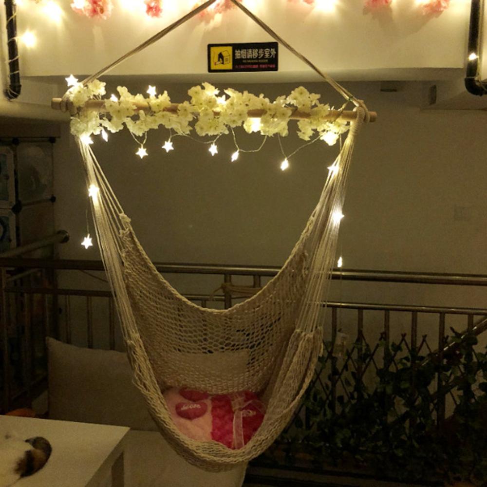 Hamac pour enfants et adultes, chaise suspendue d'extérieur et d'intérieur de jardin, dortoir chambre à coucher, équipement de balançoire sécurisé