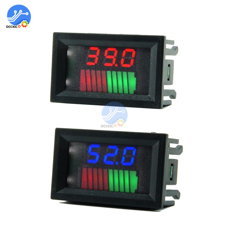 12V/36V/60V 24V/48V/72V 10-segment battery level indicator tester battery capacity digital indicator meter power level signal