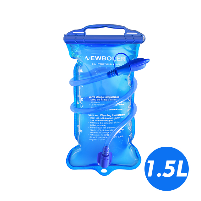 NEWBOLER Water Bag Reservoir Water Replenishment Bag Storage Bag Without Bisphenol 1L 1.5L 2L 3L Running Sports Tank Backpack: Blue