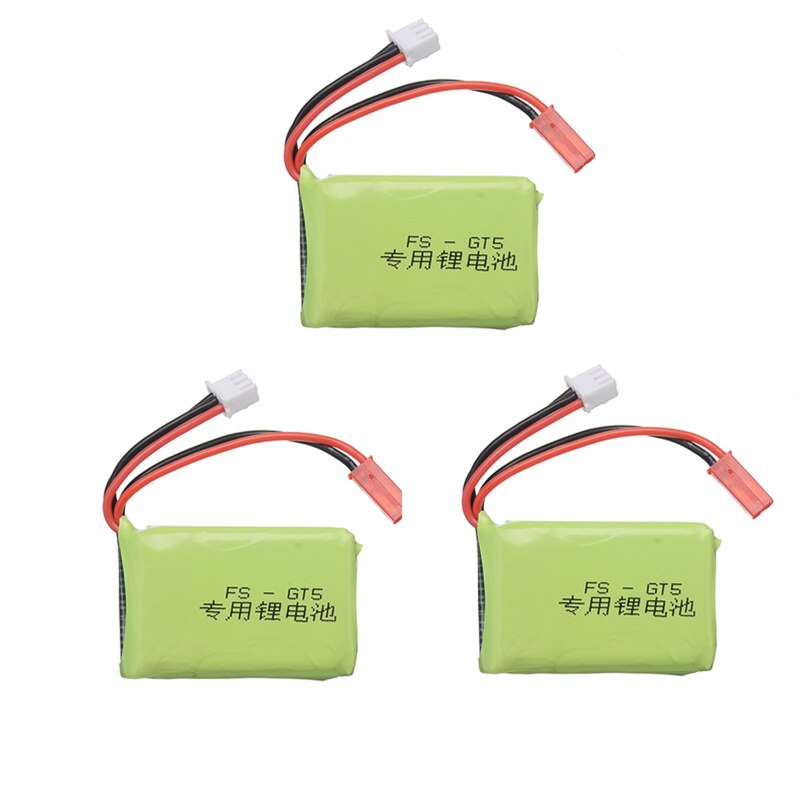 1 2 3 Pcs 7.4V 1500Mah 2S Rc Lipo Batterij Past Voor Flysky FS-GT5 2.4G 6CH zender Voor Rc Auto Boot Afstandsbediening: 3battery