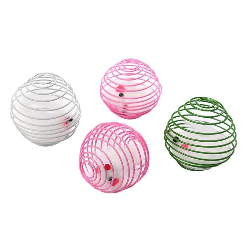 1pcs Pet Dog Toys Cat Self-excited Toy Plastic Ball Interactive Cat Training Toys Cat Toy Pet Product Random Color: 03 random color