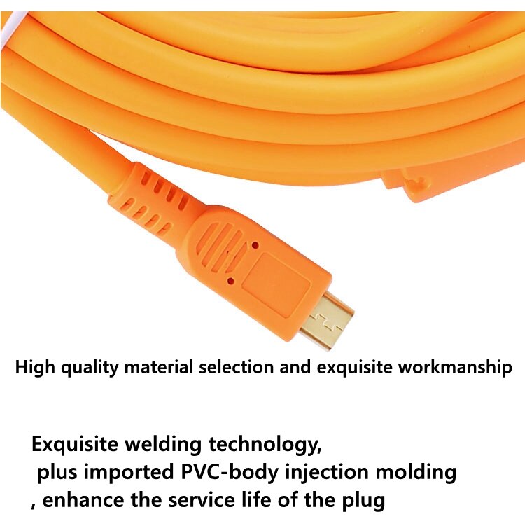 3m/5m/8m USB to Micro USB Cable Fast Charging for camera data cable connect computer cable online shooting line