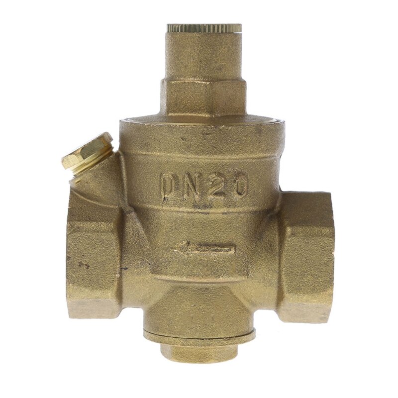 DN20 1/2" Adjustable Brass Water Pressure Reducing Regulator Valve PN 1.6