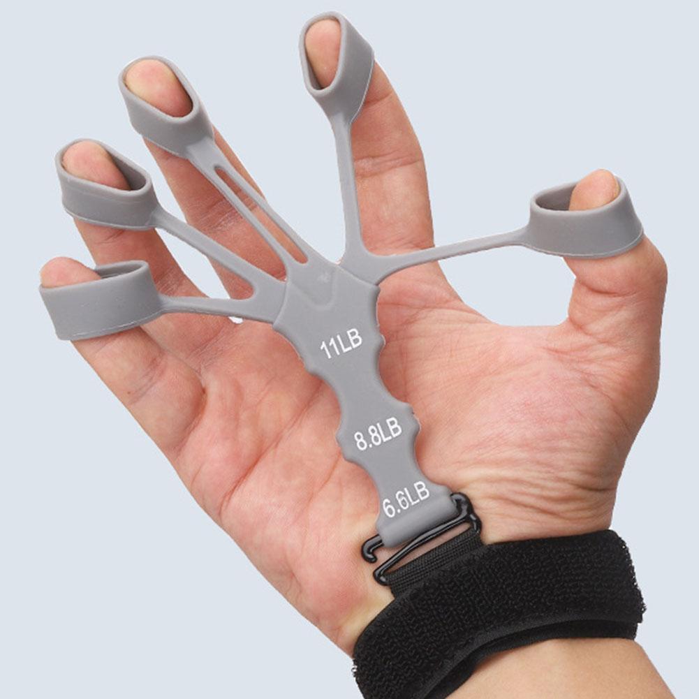 Ejercitador de agarre de silicona para dedos, fortalecedor de dedos, entrenamiento de guitarra, gimnasio, Fitness, entrenador, accesorios de equipo deportivo