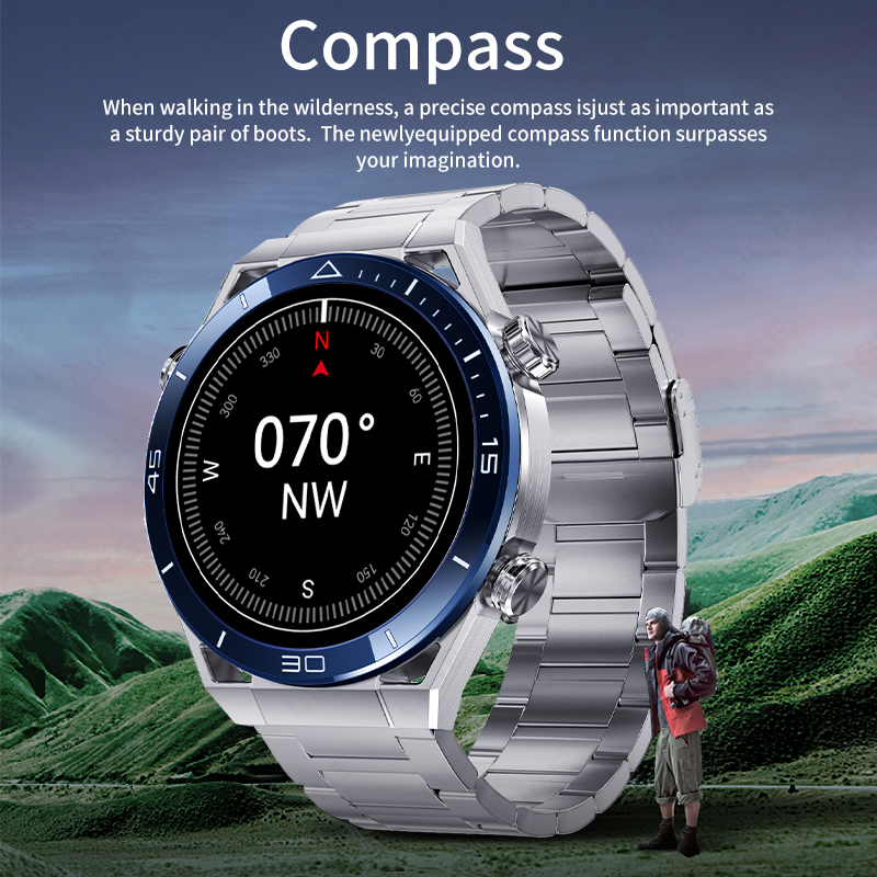 LIGE Nowy sprytny zegarek mężczyźni GPS Bluetooth połączenie sport tryby naganiacz zwierza kompas muzyka niestandardowa bransoletka tarcza biznesowa Smartwatch mężczyźni + skrzynka
