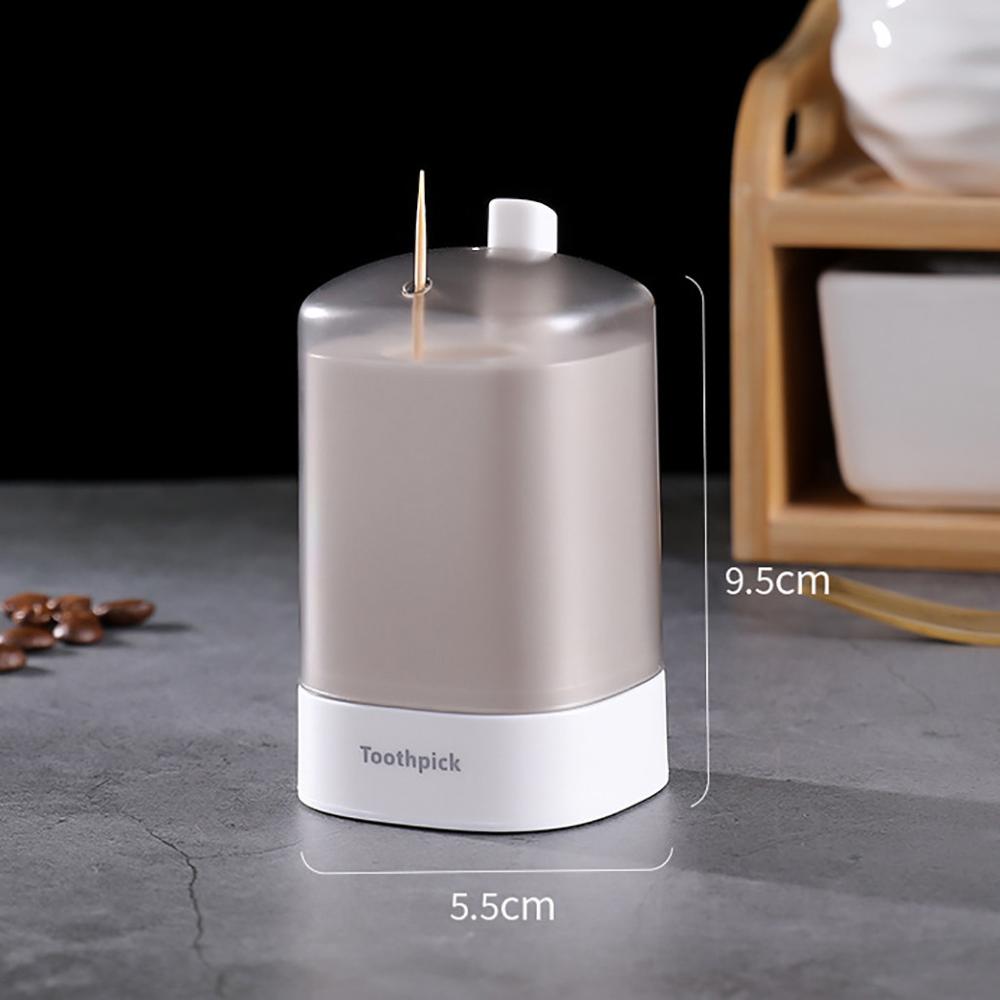 Automatic Pop-up Toothpick Box Holder Container Portable Toothpick Dispenser Home tooth pick Stroage Rack #623: WH