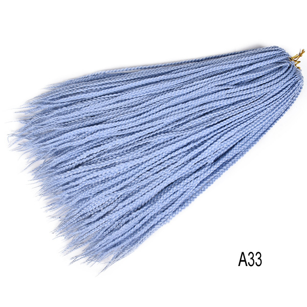 Tresses synthétiques au Crochet ombré 22 brins, tresses longues arc-en-ciel pour tresses africaines: # Argent Gris