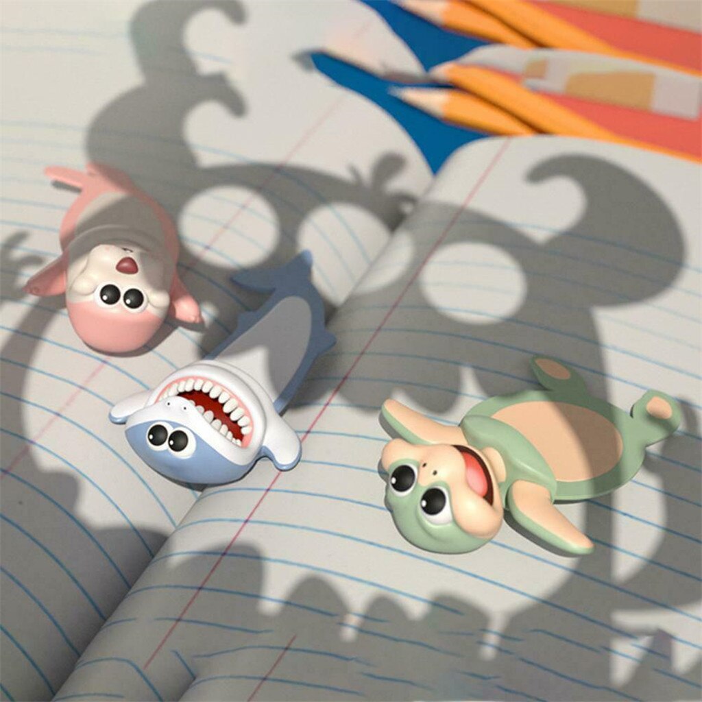 Ocean Seris Animals Squashed Shark Octopus Turtle Bookmarks Funny Diy Decoration Book Mark Page Stationery Student Supply #W2