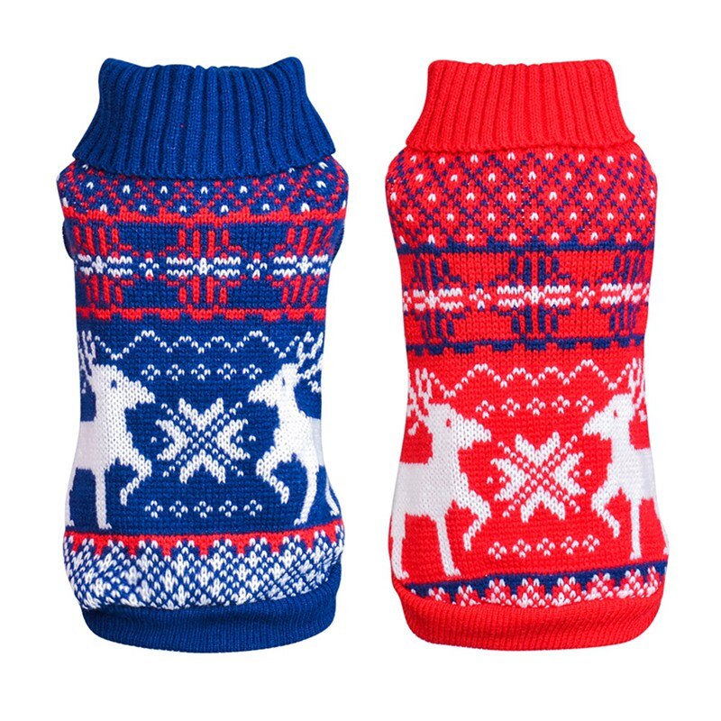 Huisdier Kleding Herfst Winter Warm Trui Hond Kerst Elanden Trui Honden Truien Kleding Warme Jas Cartoon Vrolijk Kerstfeest XS-XXL