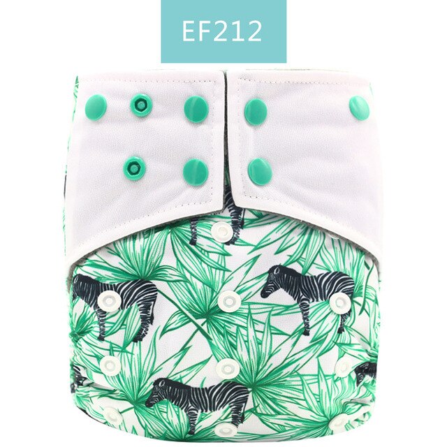 Happy Flute Organic Bamboo Cotton Night Use AIO Cloth Diaper Heavy Wetter Over Night Baby Diapers Fit 3-15kg Baby Two start: Smt022-ef212