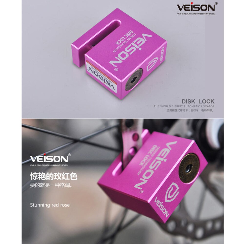 VEISON z zabezpieczeniem przeciw kradzieży zabezpieczenie zamek robić hamulca tarczowego zatrzymać blokada robić motocykla ochrona przed kradzieżą hamulec Moto motocykl wodoodporne zamki tarczowe