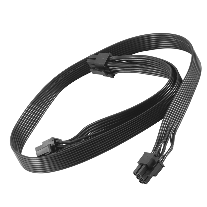 PCI-E 6 Pin to 2 Ports 6+2 Pin Power Supply Cable 6Pin to 8Pin for Cooler Master V Series V850 V700 V1000 Modular PSU