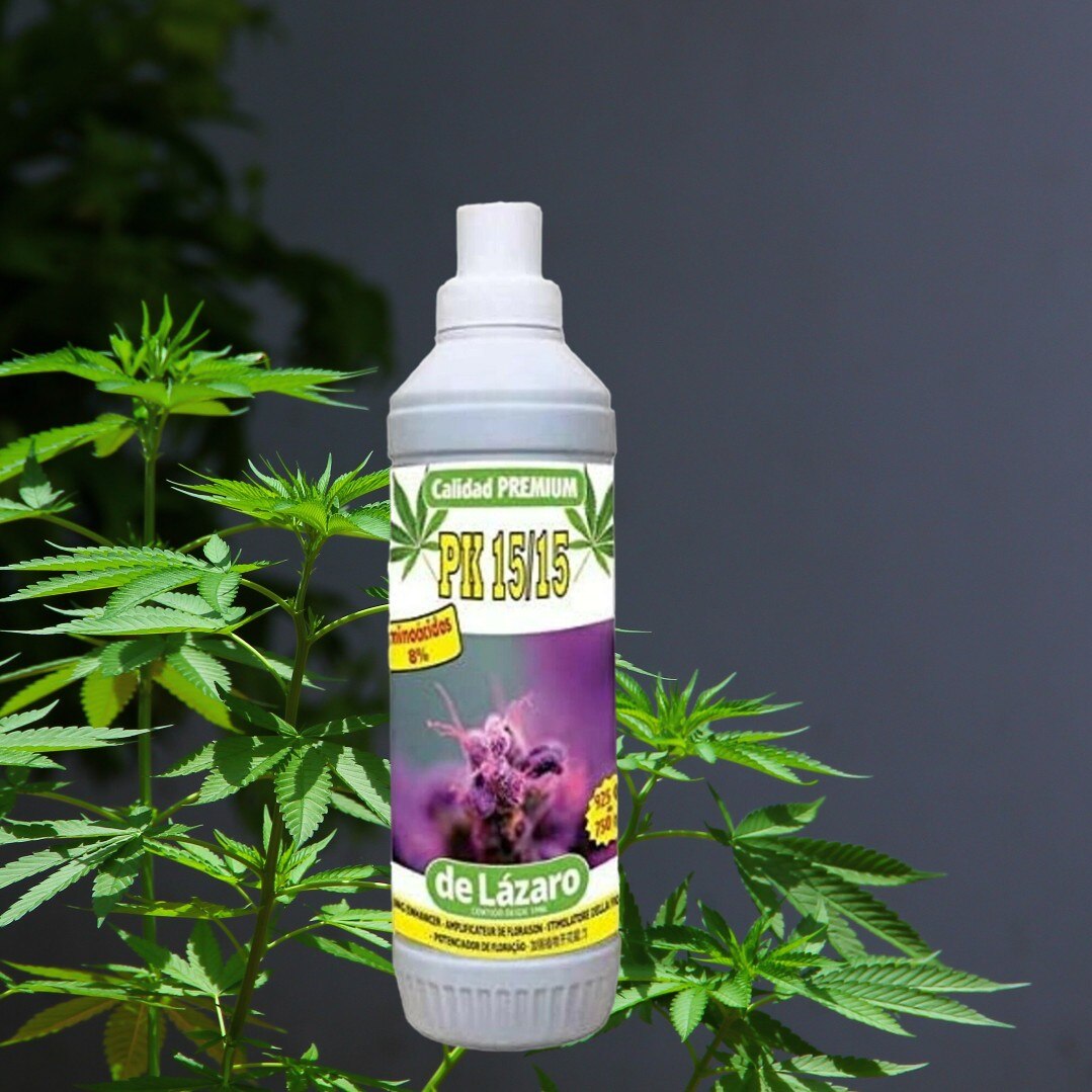 FERTILIZANTE PK 15/15 SUPER CONCENTRADO, 750 ML PARA PLANTAS, jardín