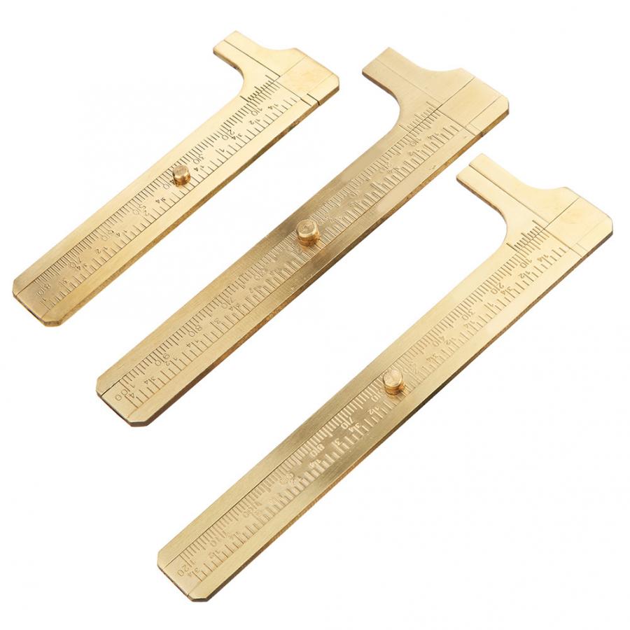 Double Scale Vernier Caliper Brass Jewelry Maker Measuring Ruler Authenticate Caliper Chemistry