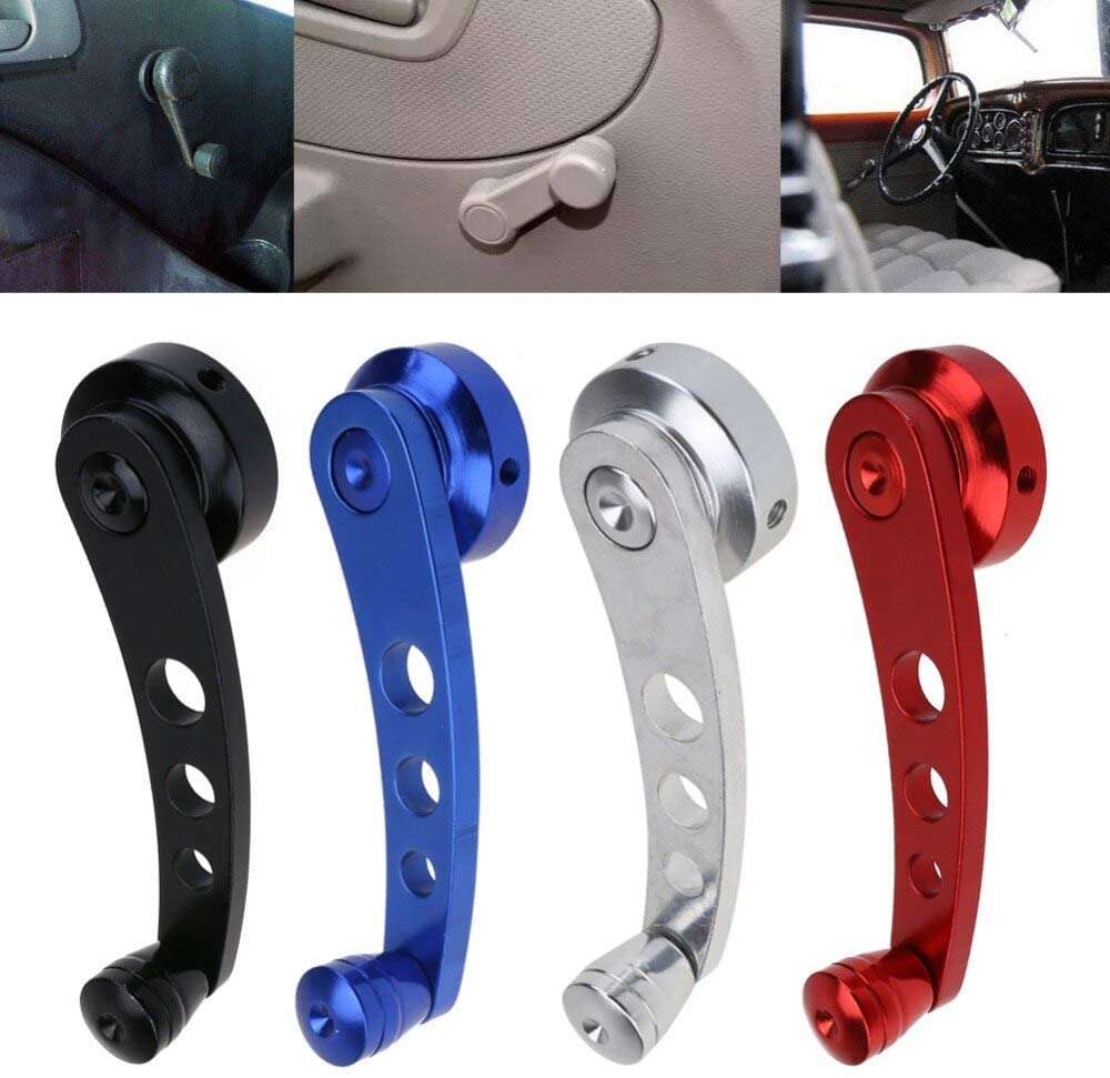 Paar Universal Aluminium Car Window Handle Winder Riser Vervanging 4 Kleur Winder Crank Riser Kit