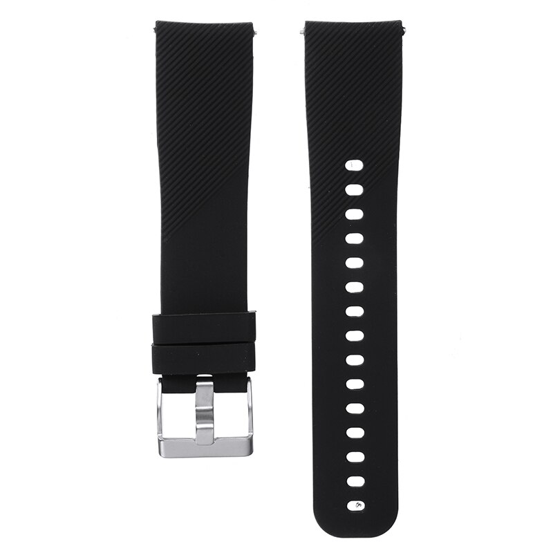 Silicone Replacement Watch Band Strap Bracelet For Garmin Vivoactive 3 For Samsung Gear Sport S4 Replacement Watch Band Strap: Black