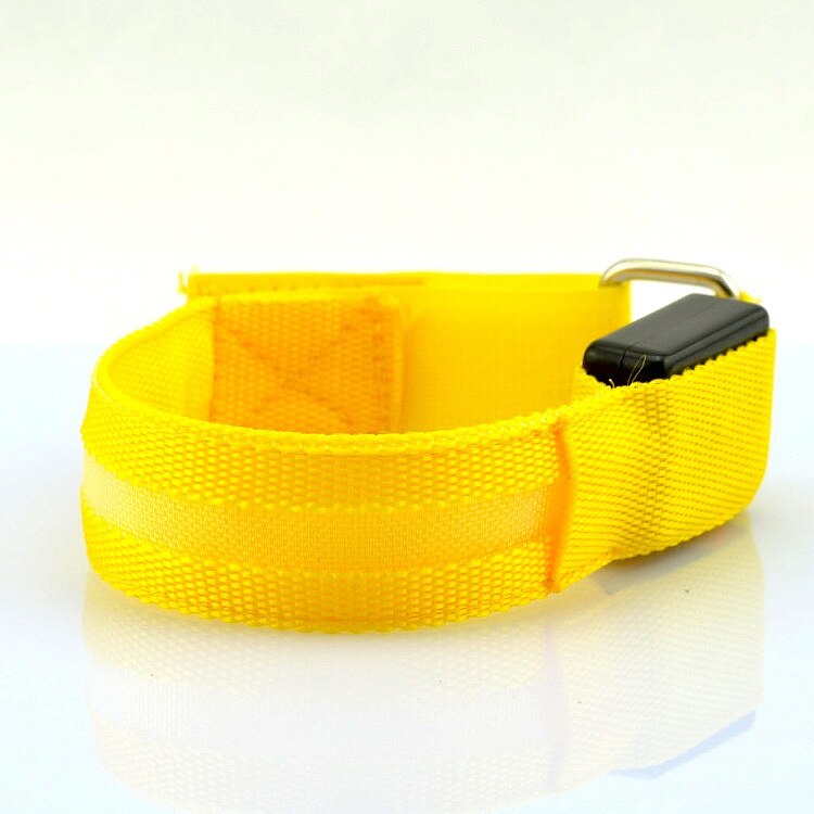 USB draussen LED Nacht Laufen Licht Armbinde Sicherheit Reflektierende warnen Licht Armbinde Blinkt Gürtel: Gelb
