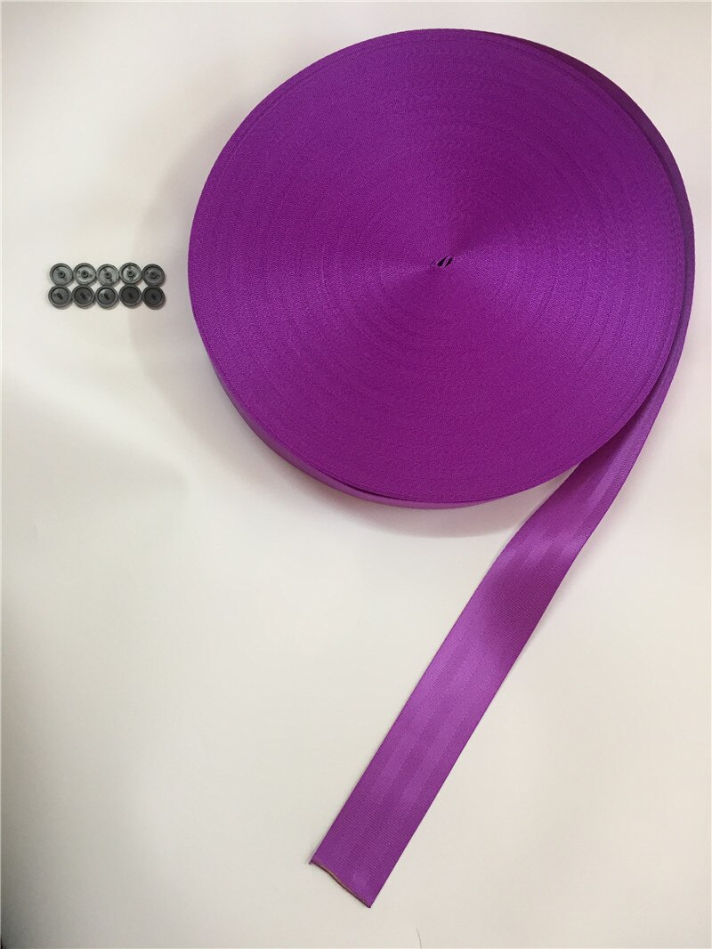 Ruban violet clair de 3-36 mètres pour ceinture de sécurité de voiture, rouleau de 3 c, pour harnais de sécurité, sangle pour ceinture de sécurité de voiture à faire soi-même: 30 mètres