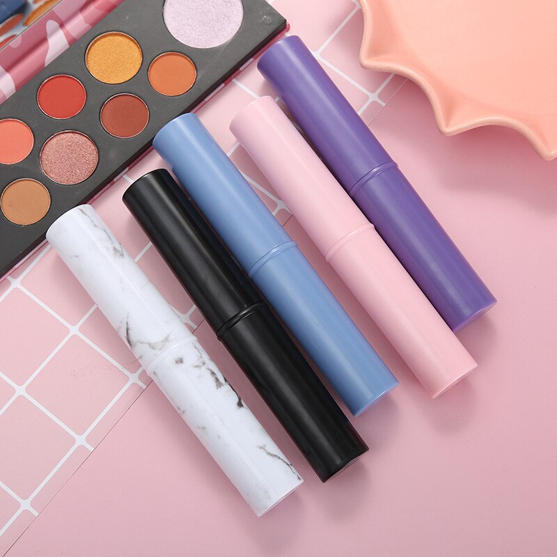Mofee-Conjunto de brochas para sombra de ojos, Mini pincel de maquillaje portátil con pelo de caballo, delineador de ojos, cejas, labios, herramientas de belleza, 5 uds.