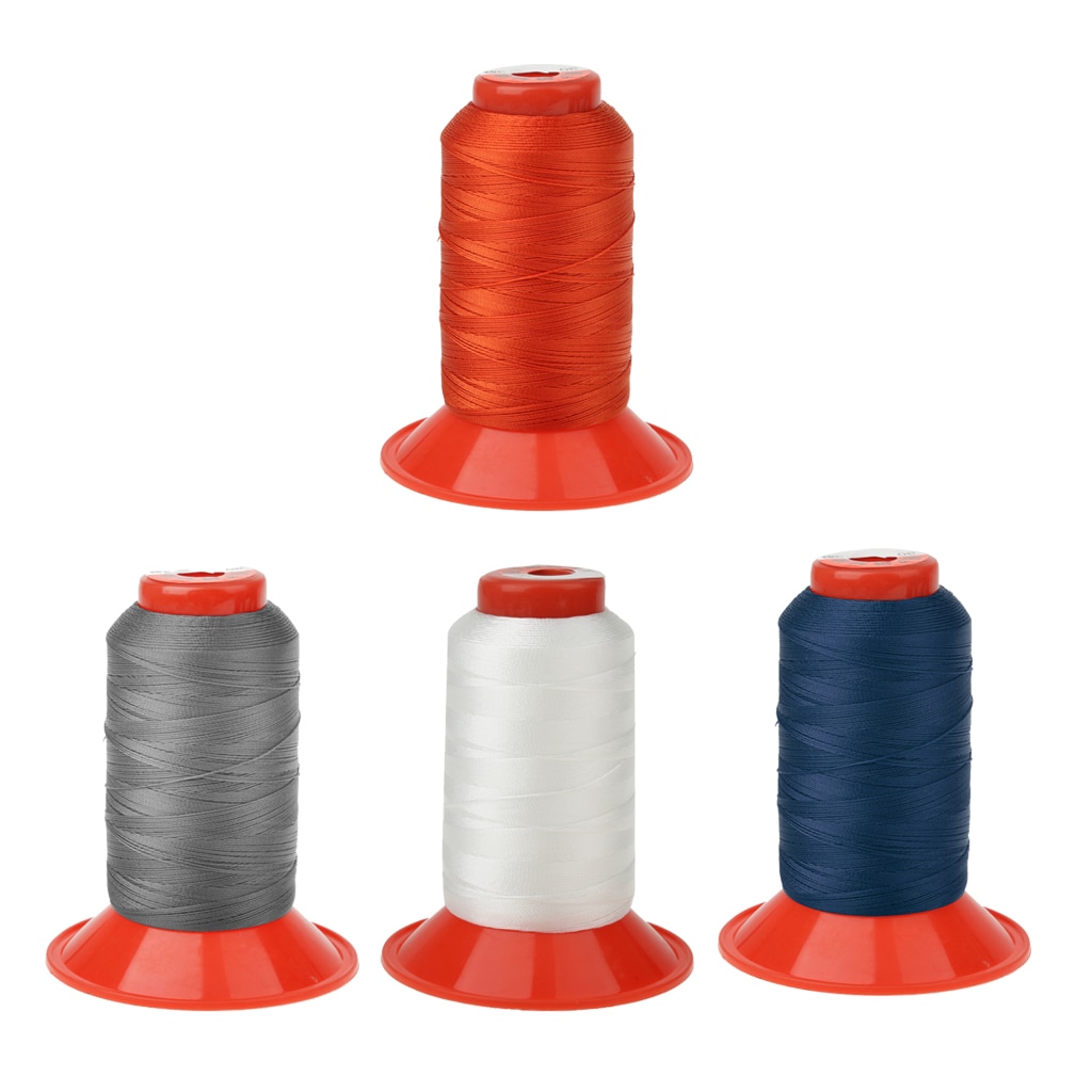 4 stk bundet nylon sytråd heavy duty til udendørs, lædertaske kanvas, polstring , 500 meter