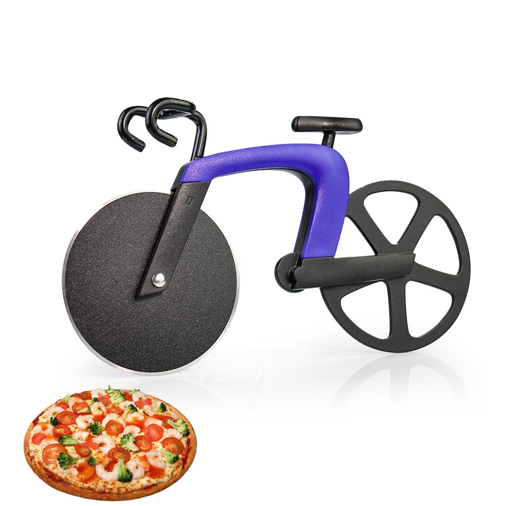 Stainless Steel Bicycle Cake Pizza Roller Knife Cutter Kitchen Backing Supply Knives Accessories Cutter for Food Prop