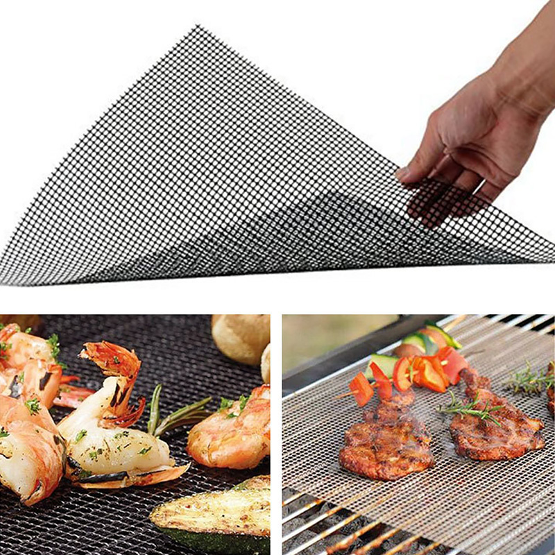 Non-stick Bbq Grill Mat Barbecue Bakken Pad Herbruikbare Barbecue Grill Mesh Mat Voor Party Outdoor Koken Bbq Grill accessoires
