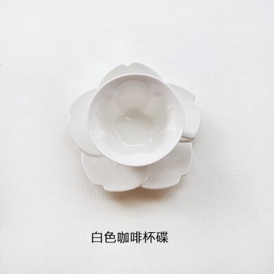 Japanese cherry blossom coffee cup plate ceramic milk tea afternoon flower sakura tea saucer spoon set drinkware coffeeware: 3