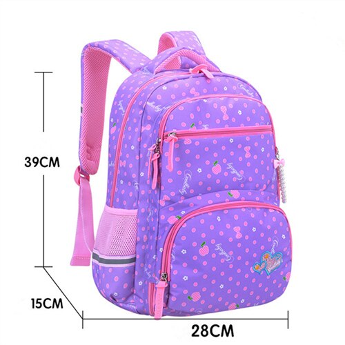 Kids Schooltas Mochila Satchel Schooltassen Basisschool Rugzakken Voor Meisjes Jongens Tas Waterdichte Orthopedische Rugzak Kind: S purple