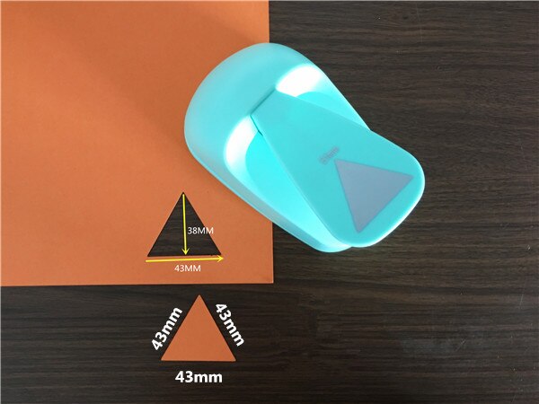 8mm-61mm trekantet form af håndværksstans scrapbooking stansere diy håndlavet geometri papirskærer skum hulstempel