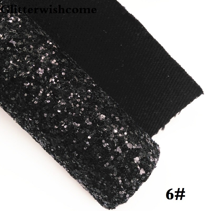 Glitterwishcome 30 x 134cm mini rullavinyyli jousille, paksu glitter nahkakangasvinyyli yhteensopivalla pohjalla jousille , gm078: 6