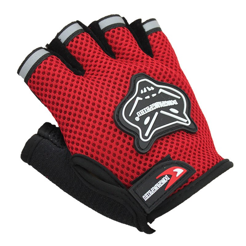 Rowerowe rękawiczki rowerowe dla dorośli i dzieci rękawice rowerowe pół palca oddychająca tkanina z siatki na wolnym powietrzu siłownia rękawiczki sportowe
