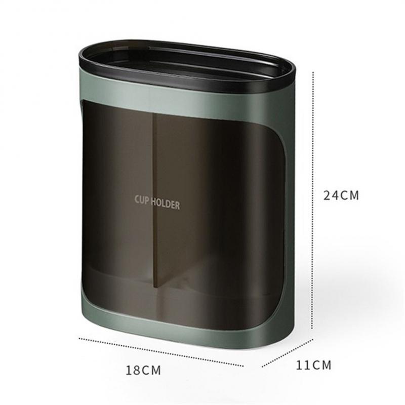 Dispensador de agua, soporte para vasos de papel, soporte para vasos de papel, estante de almacenamiento para tazas, organizador automático de cuentagotas para tazas: Rojo