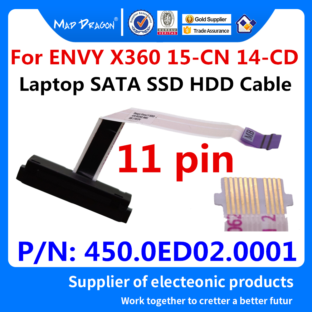 original Laptop SATA SSD HDD hard drive cable connector For HP ENVY X360 15-CN 14-CD 15-CN0007TX 15-CN0006TX 450.0ED02.0001