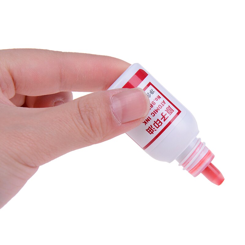 10ml Nachfüllen Tinte Stempel Pad Wasserdichte dauerhaft verrotten Nützliche Werkzeug 1Pc