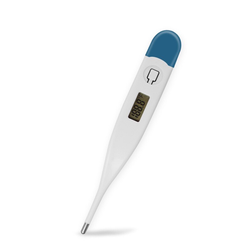 Thermomètre électronique numérique avec affichage LCD numérique LED clair, étanche, besoin d&#39;une pile bouton LR41 pour la maison, thermomètres pour enfants: B-Fahrenheit 1Pcs