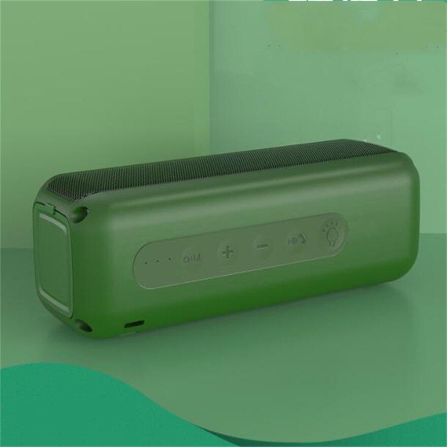 Wasserdichter lautsprecher, 4000- mah-powerbank, radio, usb-stereo-bluetooth-musikbox, soundbar, outdoor-lautsprecher, tragbare audio-taschenlampe: Armeegrün