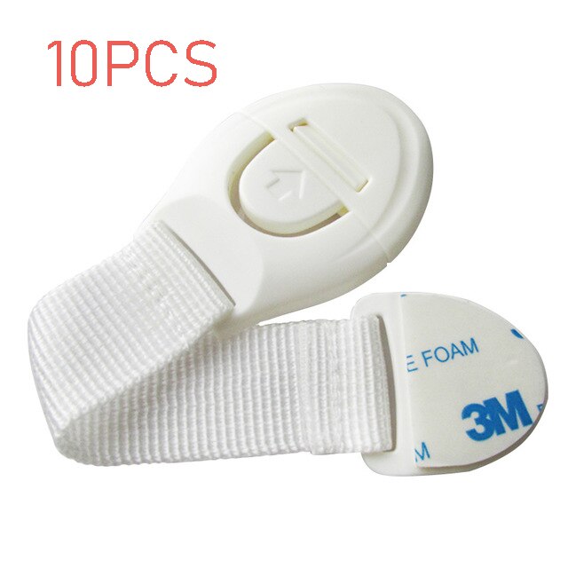 10pcs/lot Child Lock Protection Of Children Locking Doors For Children's Safety Kids Safety Plastic Protection Safety Lock: 10PCS1