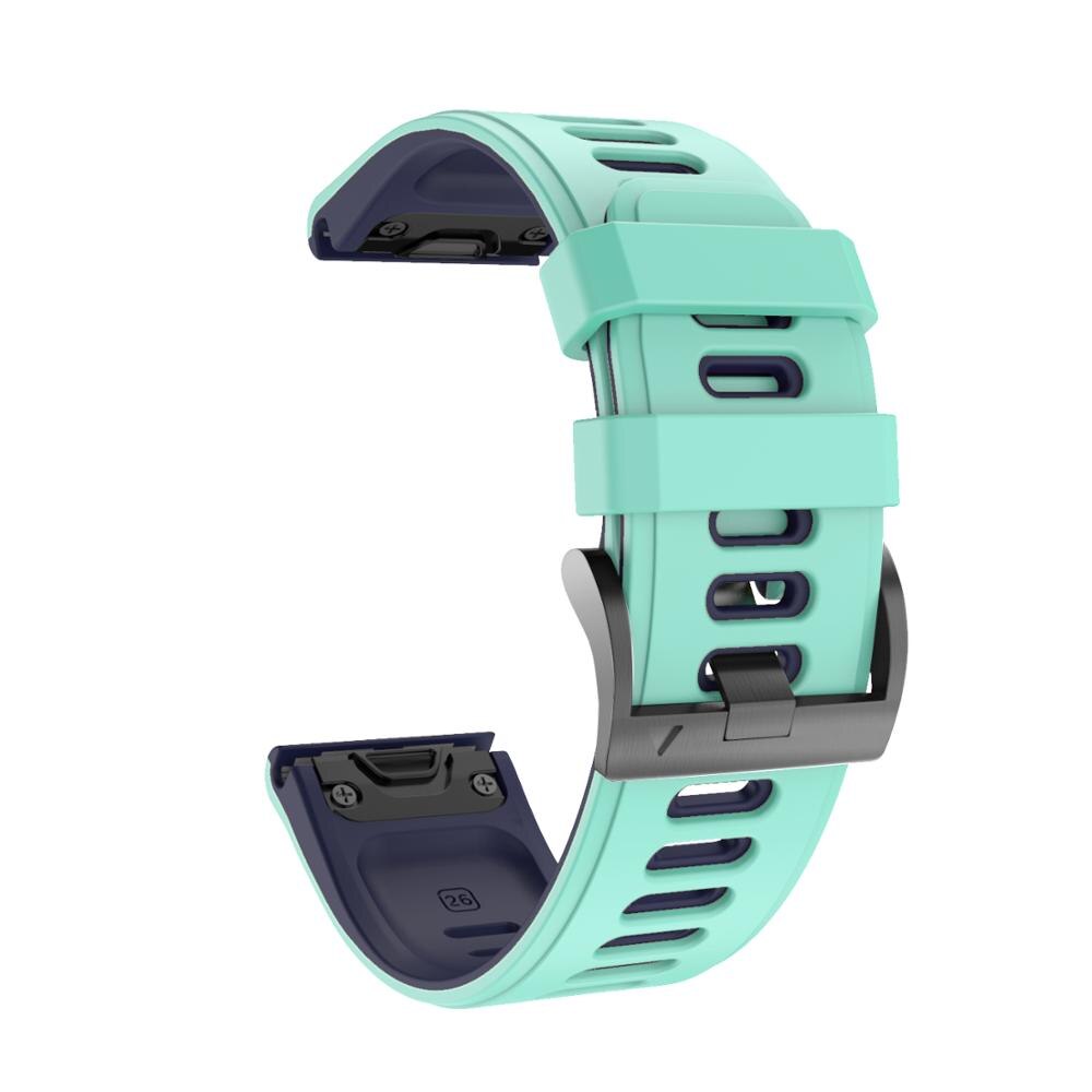 Anbest 26mm silikon klokkerem for fenix 6x 5x sport silikon klokkerem med hurtigreim for fenix 5x 3 3 hr: Mynte