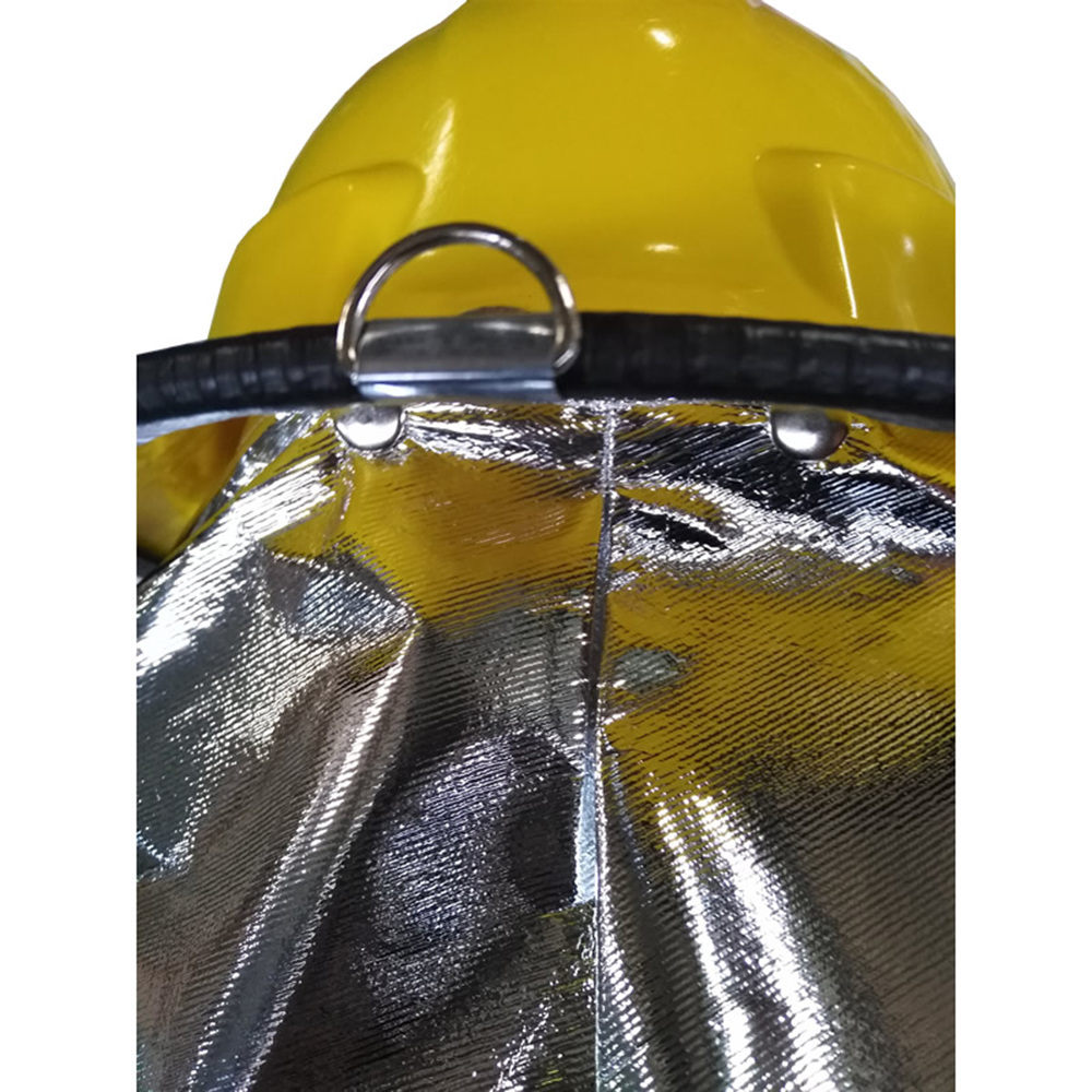 Casco de seguridad para bombero, gorro de rescate con aislamiento contra incendios, chal de papel de aluminio para PC, máscara antiarañazos, casco de seguridad para bombero